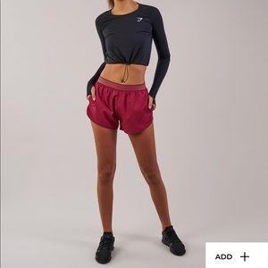 GYMSHARK WOMEN'S RUNNING SHORTS. SMALL